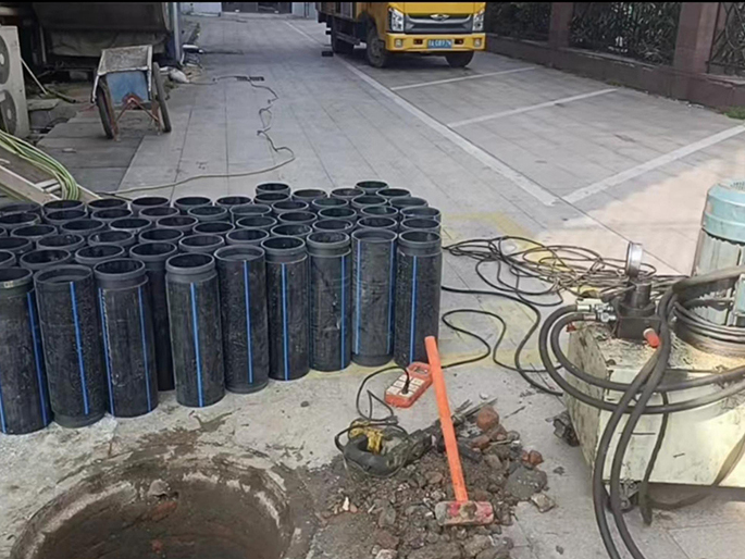 剑阁PE置换管厂家 DN315置换管 非开挖管短管置换